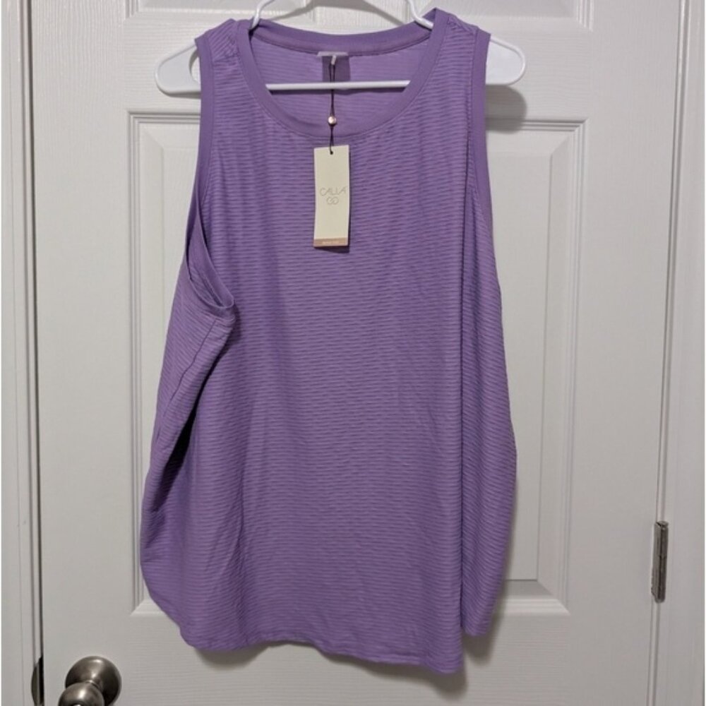 NWT, Calia by Carrie Underwood, 3X Light Purple Rene Tank, Activewear Breathable